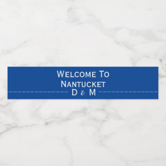 Rótulo Para Garrafa D'água Boas-vindas ao nosso casamento