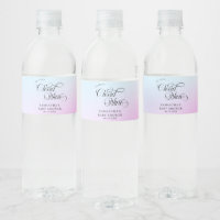 Chá de fraldas Nine da Nuvem Rosa Moderno Pastel