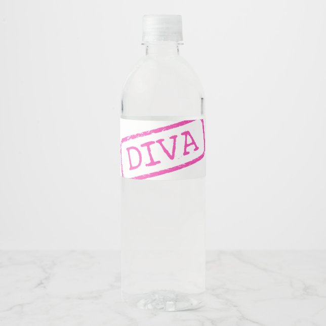 RÓTULO PARA GARRAFA D'ÁGUA DIVA (Frente)