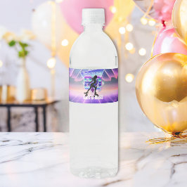Rótulo Para Garrafa D'água Festa de aniversário do cilindro Vaporwave