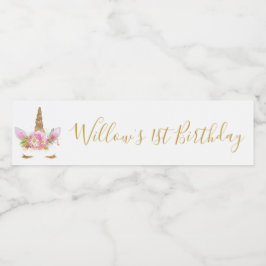 Rótulo Para Garrafa D'água Garrafa de Água do Unicórnio