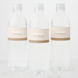 Rótulo Para Garrafa D'água Gourmet Catering