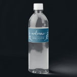 Rótulo Para Garrafa D'água Saca de Boas-vindas de Fim de Semana de Casamento<br><div class="desc">Este rótulo de garrafa de água naval é perfeito para colocar em sacolas de boas-vindas para convidados de fora da cidade ou para distribuir em eventos de casamento.</div>