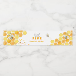 Rótulo Para Garrafa D'água Tão doce de ser aniversário de criança