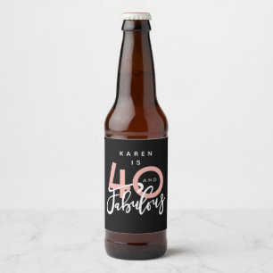 Rótulo Para Garrafa De Cerveja 40 e fabuloso