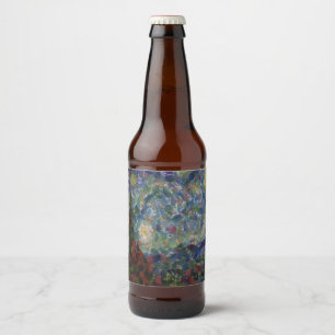 Rótulo Para Garrafa De Cerveja A Noite Gourdy Starry Parody