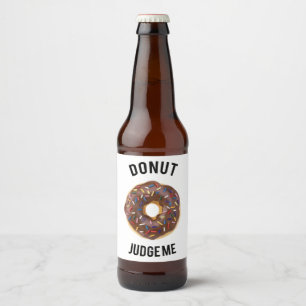 Rótulo Para Garrafa De Cerveja A rosquinha julga-me