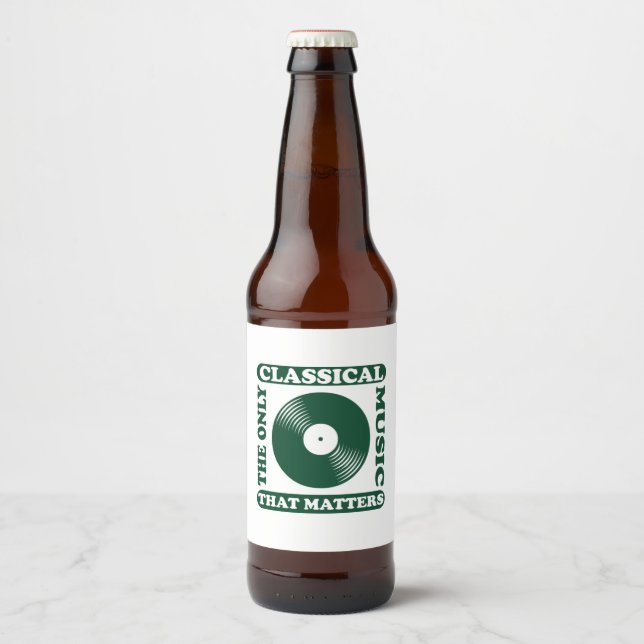 Rótulo Para Garrafa De Cerveja A única música clássica (Frente)