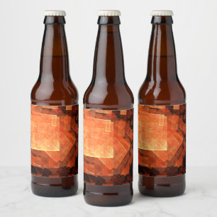 Rótulo Para Garrafa De Cerveja Abstrato de Arte da Janela
