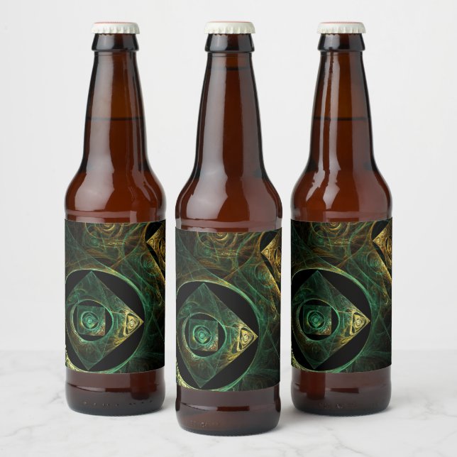 Rótulo Para Garrafa De Cerveja Abstrato de arte de vibrações mágicas (Garrafas)