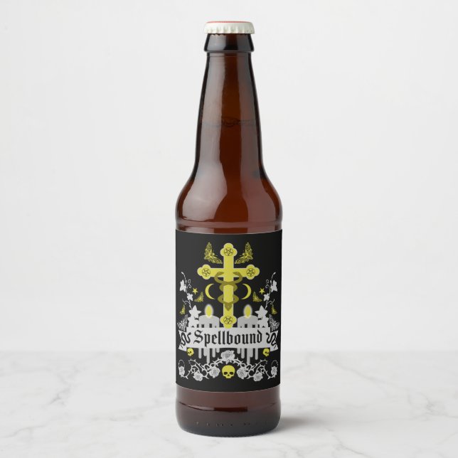Rótulo Para Garrafa De Cerveja Acessórios de Moda Gótica (Frente)
