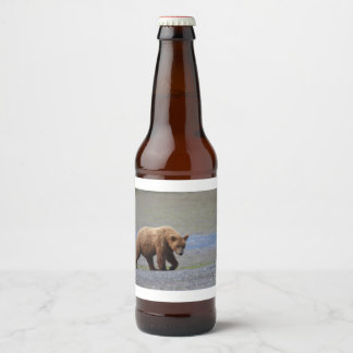 Rótulo Para Garrafa De Cerveja Alasca - Grizzly 9