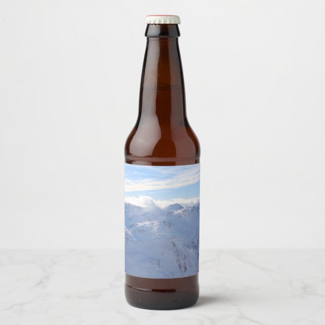 Rótulo Para Garrafa De Cerveja Alphine Mountain (Frente)