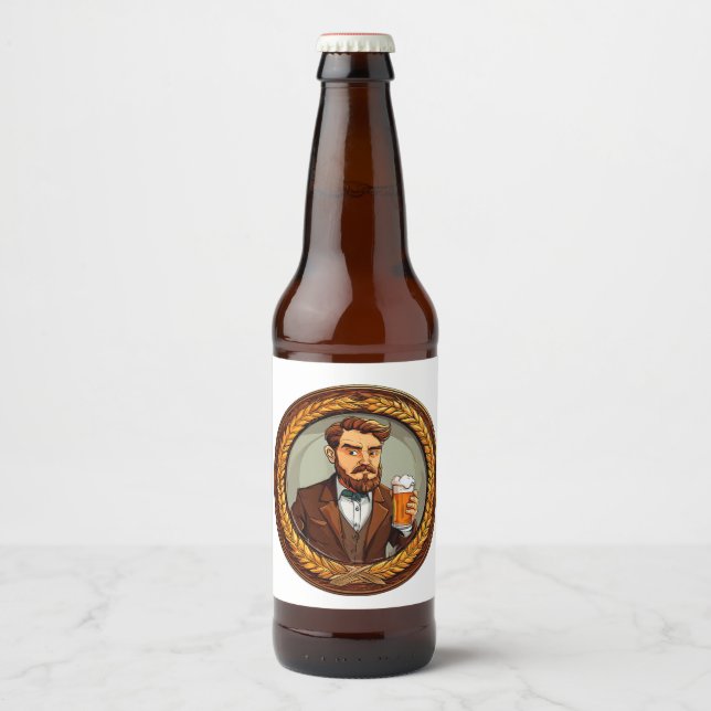 Rótulo Para Garrafa De Cerveja Amante de Cerveja (Frente)