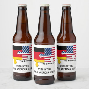 Rótulo Para Garrafa De Cerveja AMERICANO ALEMÃO Personalizado