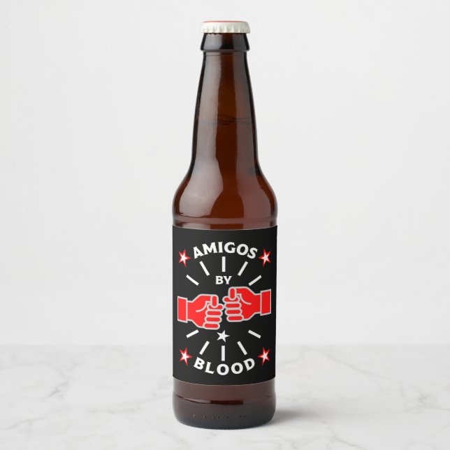 Rótulo Para Garrafa De Cerveja Amigos da Melhor Amigos (Frente)