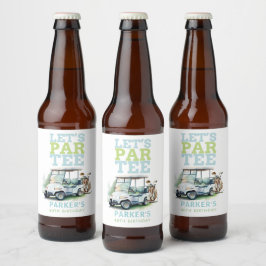 Rótulo Para Garrafa De Cerveja Aniversário do Golf Adulto Personalizado