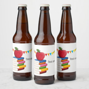 Rótulo Para Garrafa De Cerveja aposentadoria de professores, Apple, aposentadoria
