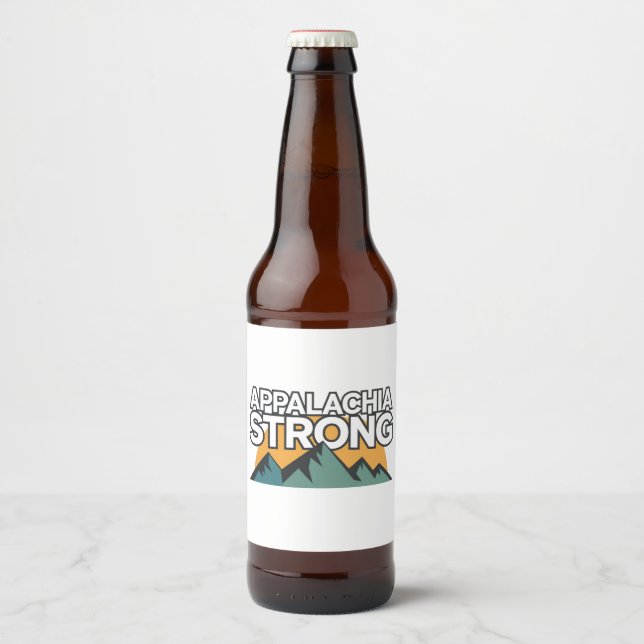Rótulo Para Garrafa De Cerveja Appalachia Forte (Frente)