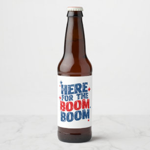 Rótulo Para Garrafa De Cerveja Aqui para O Boom 4 de Julho Patriótico 