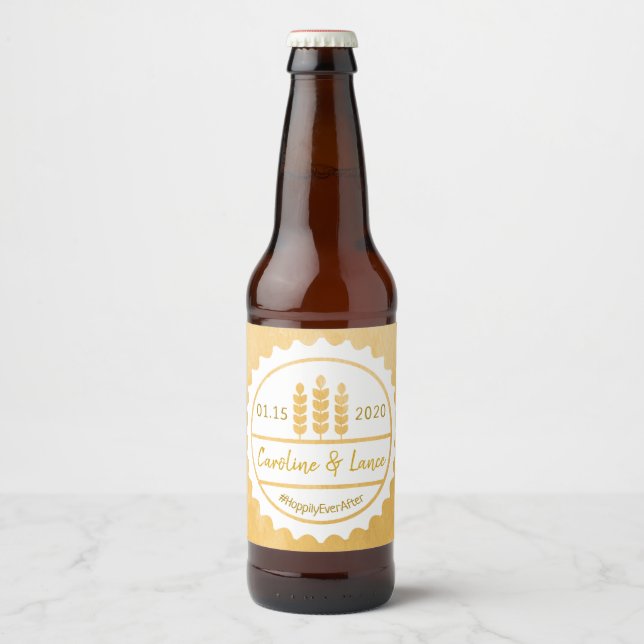 Rótulo Para Garrafa De Cerveja Arrume antes do Boné da garrafa de cerveja (Frente)