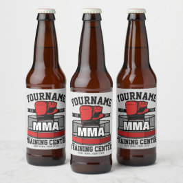 Rótulo Para Garrafa De Cerveja Artes Marciais Mistas Misturas ADD NAME MMA Fight