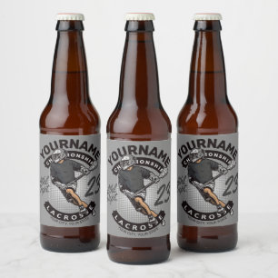Rótulo Para Garrafa De Cerveja Ataque Personalizado à Equipe Esportiva do Jogador