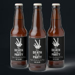 Rótulo Para Garrafa De Cerveja Até que a morte nos faça Festa de solteira de esqu<br><div class="desc">Estes são até a morte do nosso partido,  Gótico,  Skeleton Festa de solteira Cerveja Labels!</div>