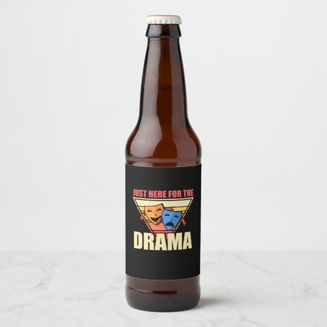 Rótulo Para Garrafa De Cerveja Ator Aqui Para O Drama (Frente)