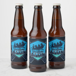 Rótulo Para Garrafa De Cerveja Aventura Personalizada de Rafting no Rio de Águas 