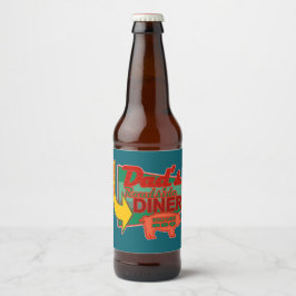 Rótulo Para Garrafa De Cerveja Bases para Copos do Lanchonete do Papai