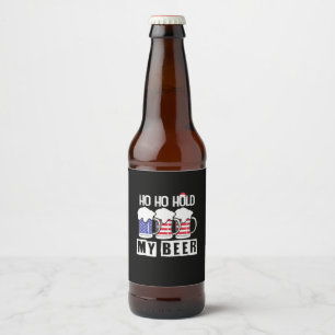 Rótulo Para Garrafa De Cerveja Bebedor de Cerveja Ho Ho Segure Minha Cerveja EUA