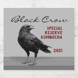 Rótulo Para Garrafa De Cerveja Bebida Negra Editável