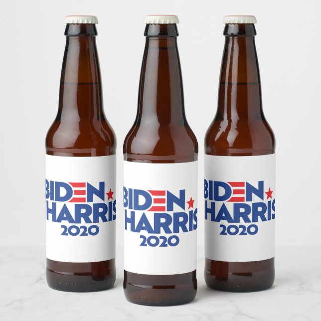 RÓTULO PARA GARRAFA DE CERVEJA BIDEN HARRIS 2020 (Garrafas)