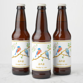 Rótulo Para Garrafa De Cerveja Bluebirds