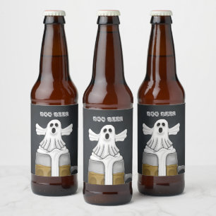 Rótulo Para Garrafa De Cerveja Boo Ghost