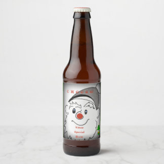 Rótulo Para Garrafa De Cerveja Breve Especial do Xmas