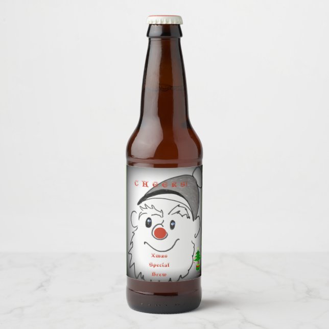 Rótulo Para Garrafa De Cerveja Breve Especial do Xmas (Frente)