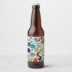 Rótulo Para Garrafa De Cerveja Cabeça louca