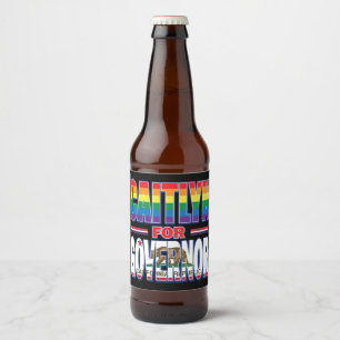 Rótulo Para Garrafa De Cerveja Caitlyn Jenner para Governador