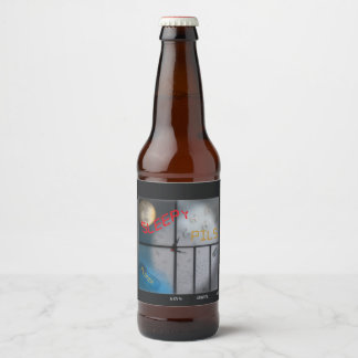 Rótulo Para Garrafa De Cerveja Calhas sonolentas, nome e estilo