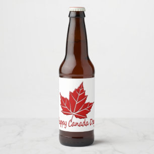 Rótulo Para Garrafa De Cerveja Canada Day Labels Custom Canada Liquor Bottle