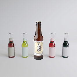 Rótulo Para Garrafa De Cerveja Cartas de Tarot | Chá de Noiva | Casamento | Neutr