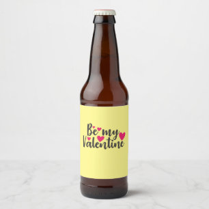 Rótulo Para Garrafa De Cerveja Casal Art Be My Namorados