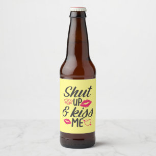 Rótulo Para Garrafa De Cerveja Casal presente me beije