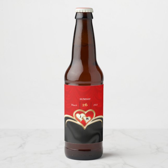 Rótulo Para Garrafa De Cerveja Casamento (Frente)