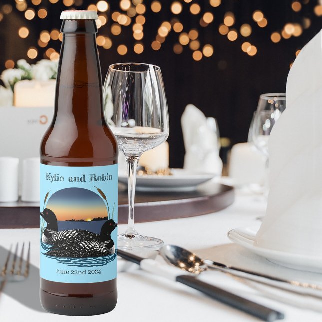 Rótulo Para Garrafa De Cerveja Casamento Azul Soldado (Criador carregado)