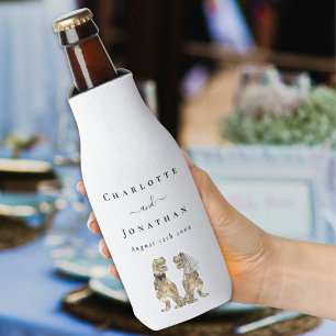 Rótulo Para Garrafa De Cerveja Casamento Temático de Dinossauros Personalizado
