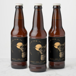 Rótulo Para Garrafa De Cerveja Cat 2024 Grupo de Visualização do Eclipse Solar To