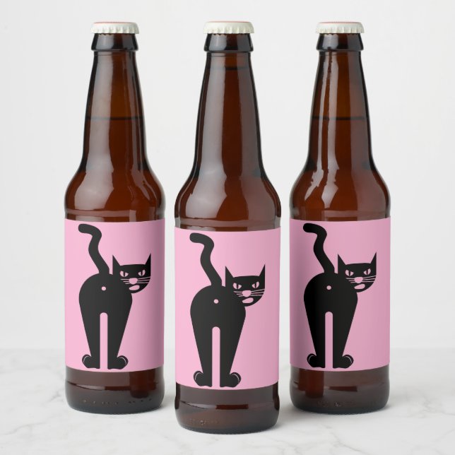 Rótulo Para Garrafa De Cerveja Cattitude  (Garrafas)